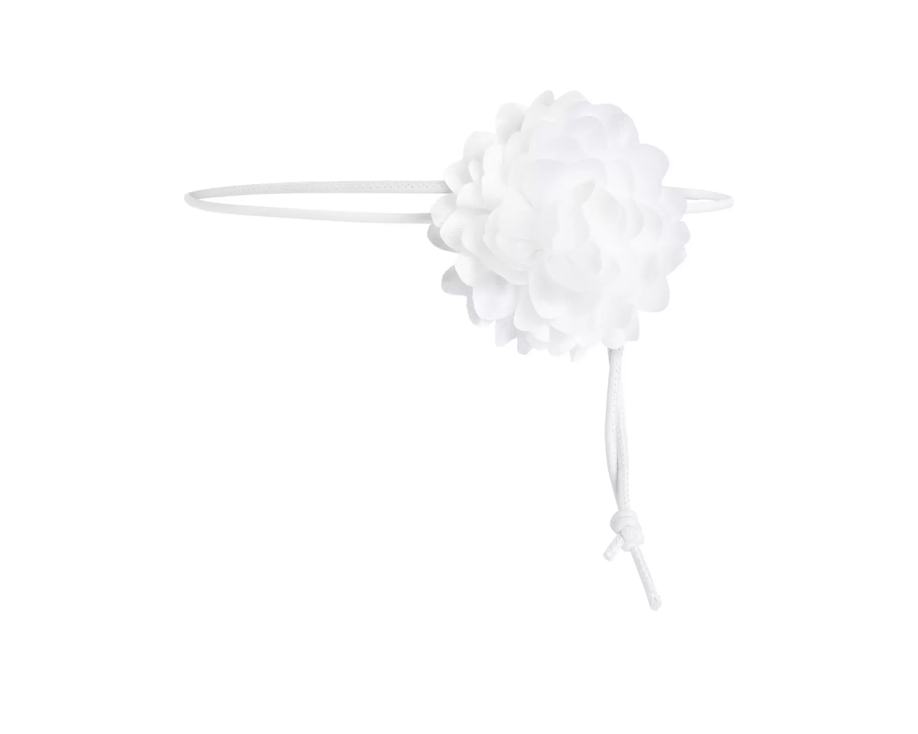 3 mm Kordelgürtel mit Blüte