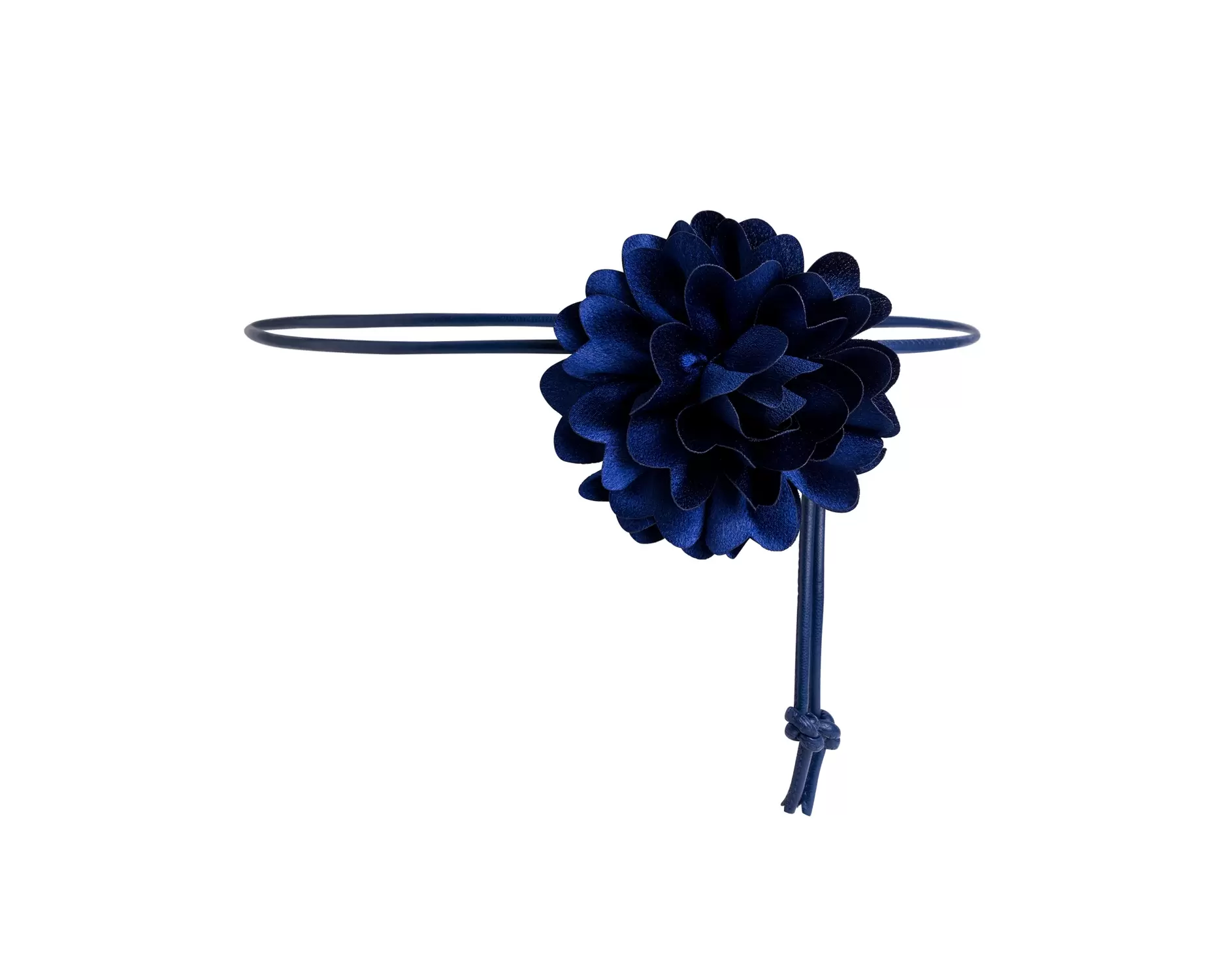 3 mm Kordelgürtel mit Blüte