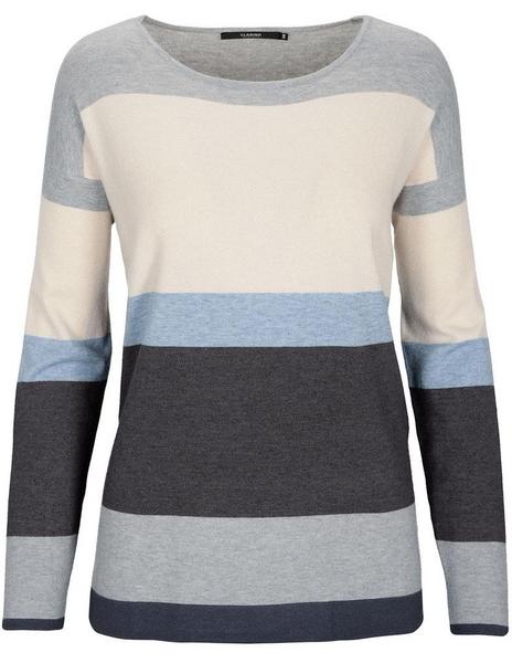 Basic Rdh.-Pullover,1/1Arm,Rin - 610/610 DENIM MEL