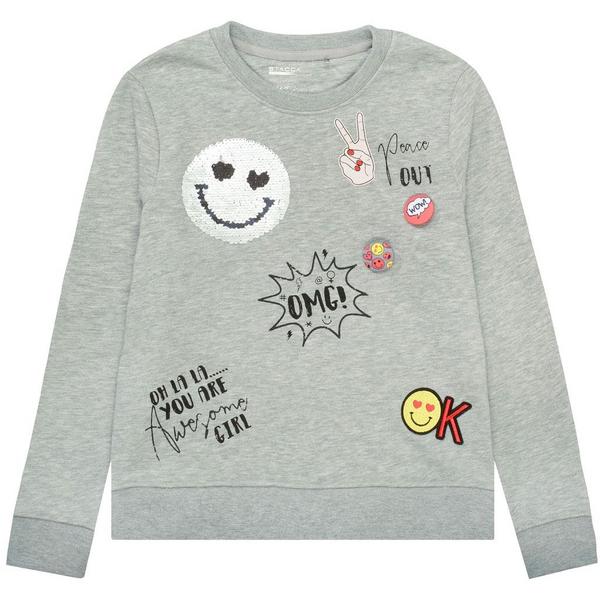 Md.-Boxy-Sweat - 802/STONE MEL.