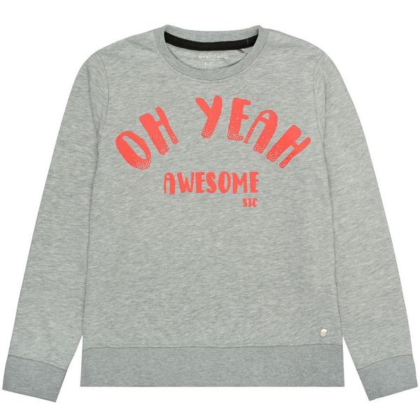 Md.-Boxy-Sweat - 802/STONE MEL.