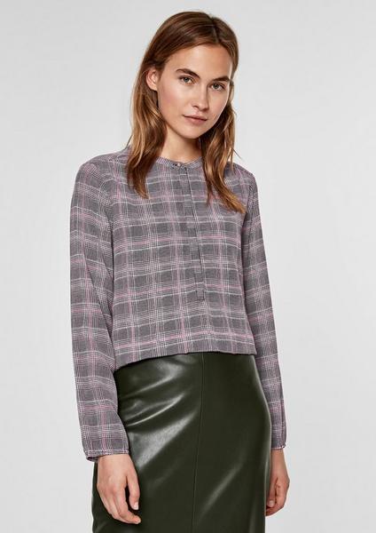 BLUSE LANGARM - 99A8/grey/black AOP