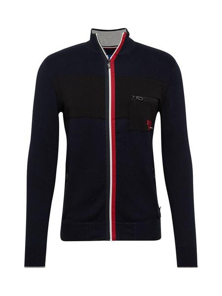 sporty zip jacket - 10690/Knitted Navy