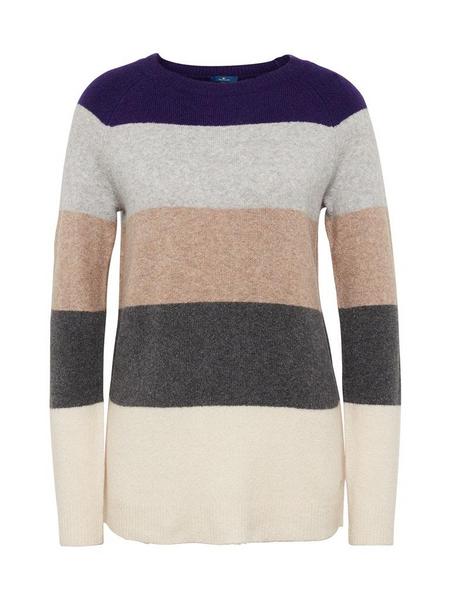 sweater colourblock stripe - 14247/Bleached Sand B