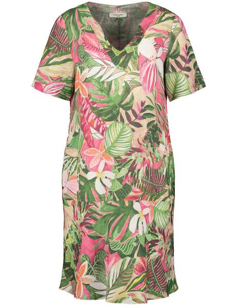 KLEID GEWEBE BASIC FIT - 03058/LILA/PINK/GRUEN DRU