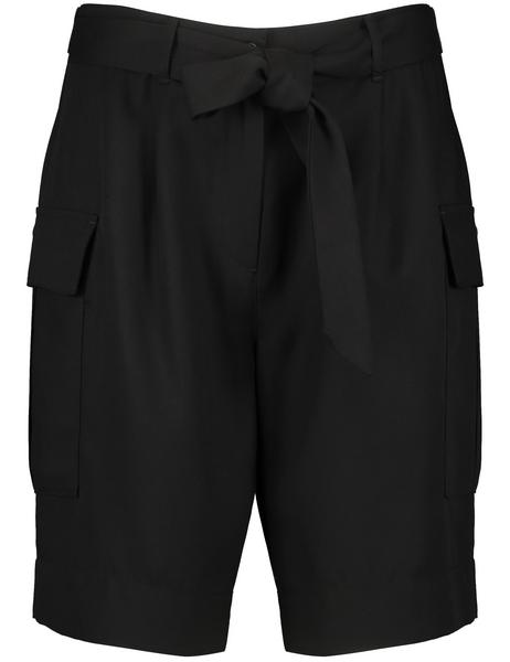 HOSE FREIZEIT VERKUE SHORTS - 11000/SCHWARZ