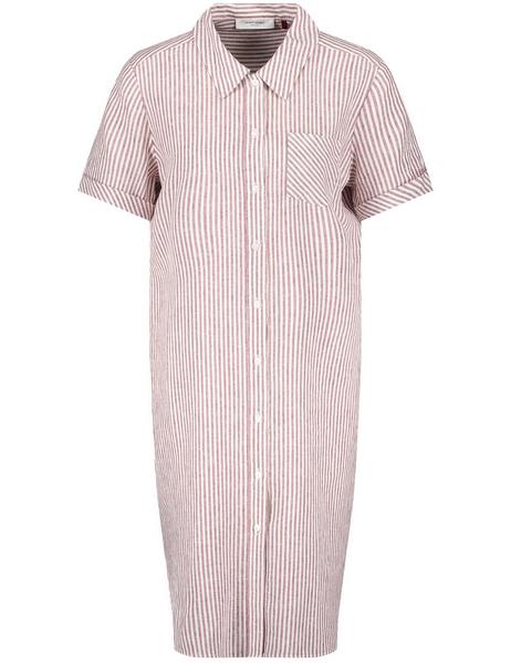 KLEID GEWEBE - 06097/ROT/ORANGE/ECRU/WEISS STR