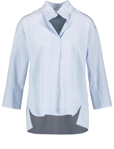 BLUSE 3/4 ARM - 08096/BLAU/ECRU/WEISS STREIFEN