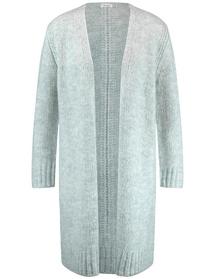 Langer Cardigan mit Wollanteil