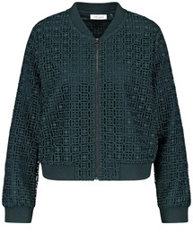 Blouson mit zarter Lochspitze