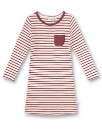 Sleepshirt striped - 38101/red wine