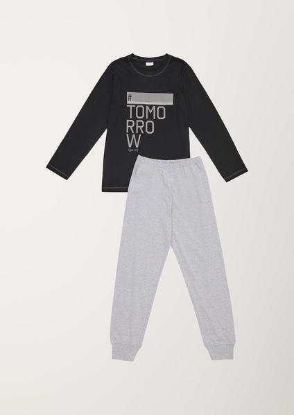 Pyjama long motiv - 10015/super blac