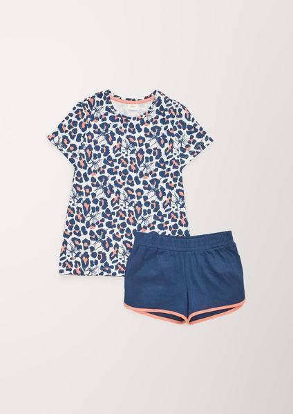 Pyjama short allover - 50276/dark denim