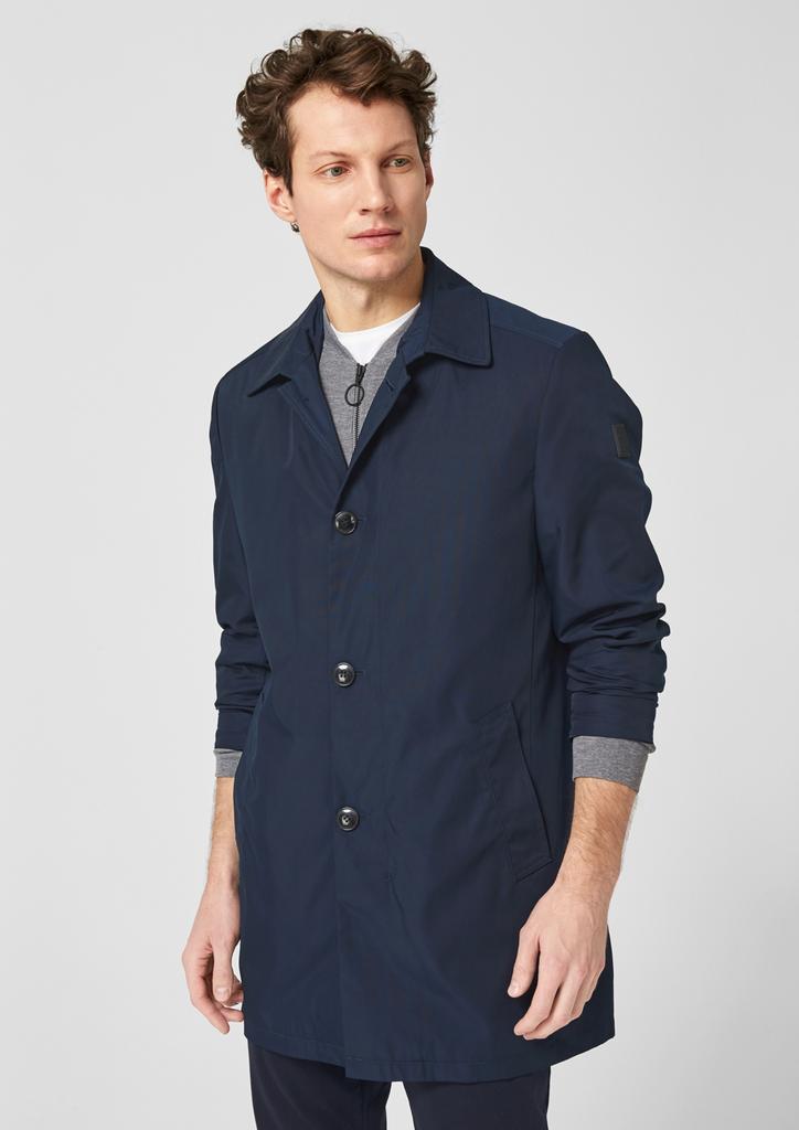 blauer herren mantel