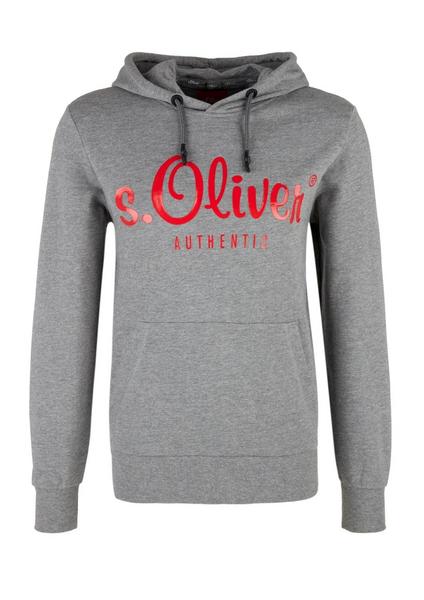 SWEATSHIRT LANGARM - 9222/medium grey melange