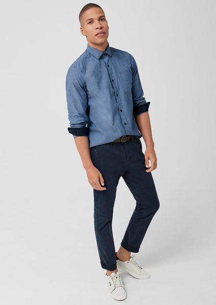 HEMD SLIM FIT 1/1 ARM - 5616/brillant blue