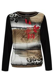 Shirt NATURAL TONES mit abgesetztem Rücken