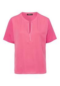 Blusenshirt NOS mit geschlitztem Rundhalsausschnitt