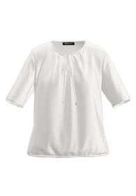 Blusenshirt NOS mit femininer Kräuselung und Bindeband