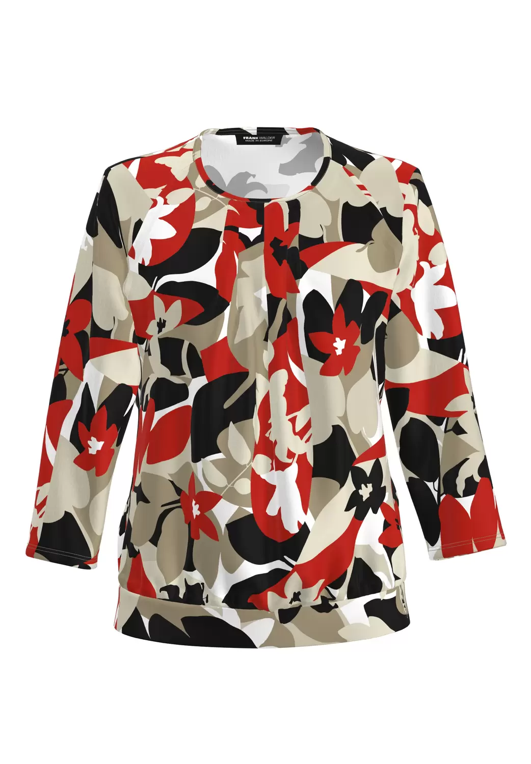 Blusenshirt NOS mit modernem Blütendesign