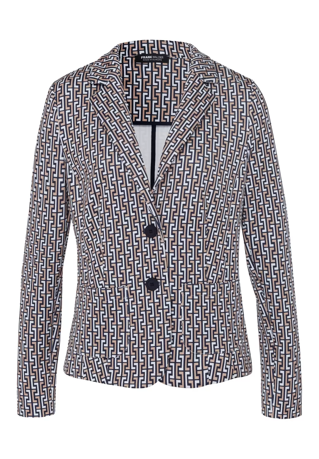 Reversblazer ELEMENTS mit auffälligem Print