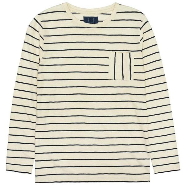 Kn.-Streifenshirt - 201/NATURE-STR.