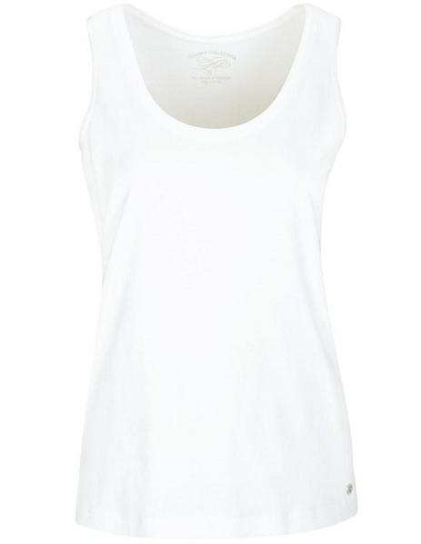 (S)NOS Rdh.-Tank Top, uni - 100/100 WEISS