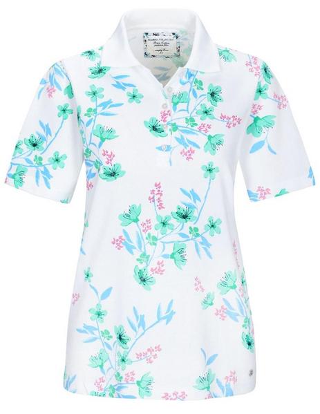 (S)NOS Poloshirt,1/2 Arm,Blume - 500/500 GRUEN COM