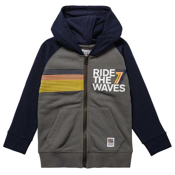 Kn.-Kap.-Sweatjacke - 507/DUSTY GREEN