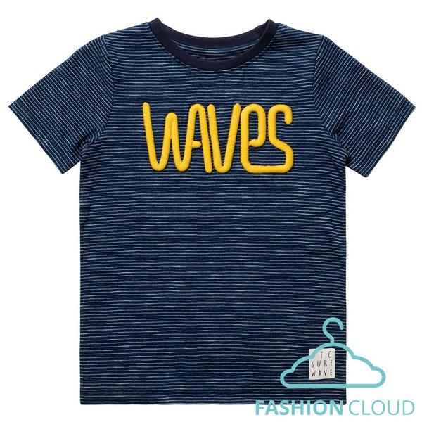 Kn.-Streifen T-Shirt - 620/INDIGO-STR.