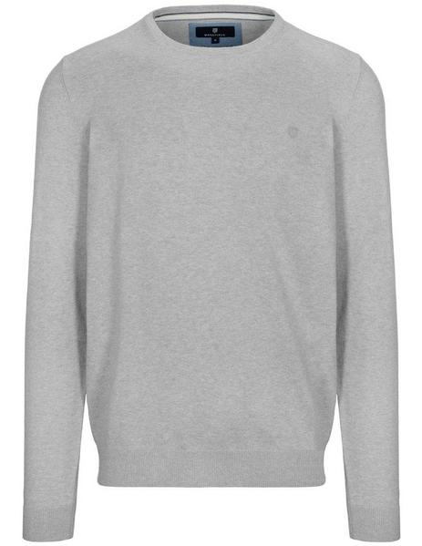 (S)NOS Rdh.-Pullover - 801/801 SILBER-MEL.
