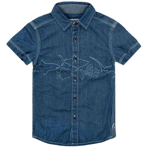 Kn.Jeans-Hemd - 650/BLUE DENIM