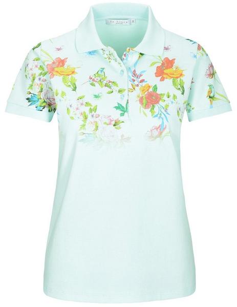 Poloshirt, 1/2 Arm, Druck - 513/POWDER MINT