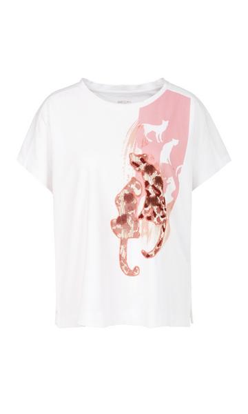T-Shirt mit Leopardenmotiv