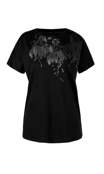 Glamouröses T-Shirt mit Glitzernieten