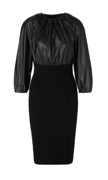 Fun-Nappa-Kleid mit Strickrock