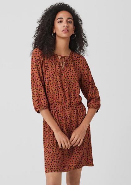 Kleid kurz - 15A0/honey AOP