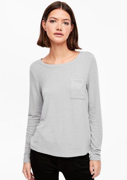 T-Shirt langarm - 9400/GREYMELANG