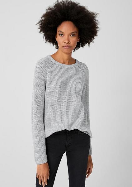 Pullover langarm - 9400/GREYMELANG