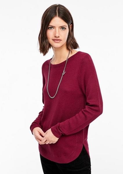 Pullover langarm - 3930/cabernet