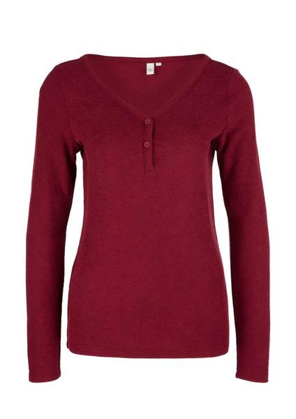 T-Shirt langarm - 3930/cabernet