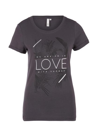 T-Shirt kurzarm - 98D0/asphalt pl