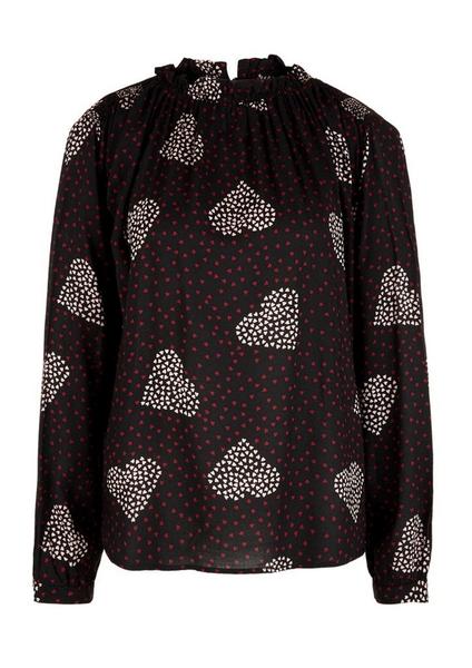 Bluse langarm - 99A0/black AOP