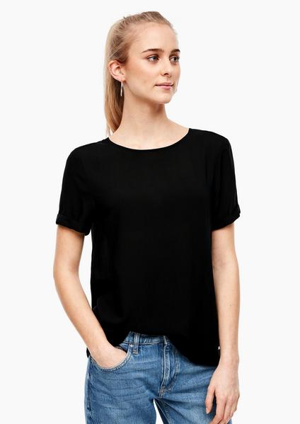 Bluse kurzarm - 9999/BLACK