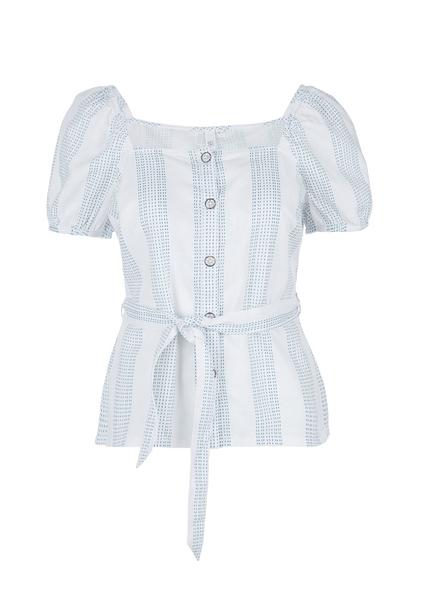 Bluse kurzarm - 01A1/white all