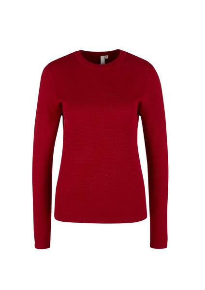 Pullover langarm - 3576/brick red