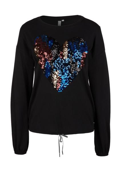 T-Shirt langarm - 99D0/black plac