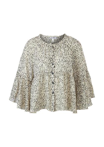 Bluse 3/4 Arm - 80A3/beige AOP