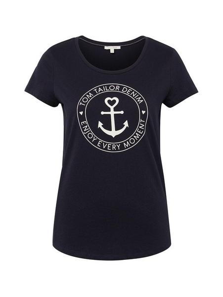 basic jersey print tee - 10668/Sky Captain Blue