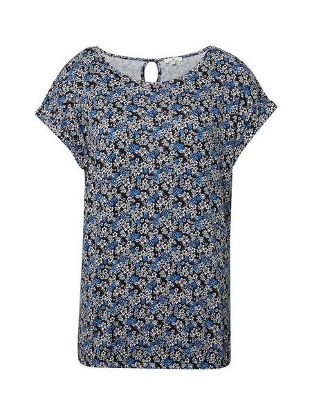 T-shirt with print and stripes - 16111/navy millef